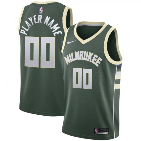 Maillot Basket Milwaukee Bucks Personnalisé 2020-21 Nike Icon Edition Swingman - Homme